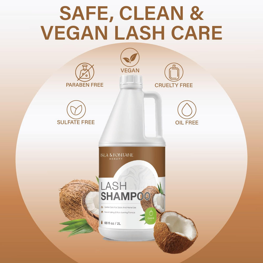 Rose-scented Isla and Fontane Lash Shampoo variation for a pleasant cleansing ritual.