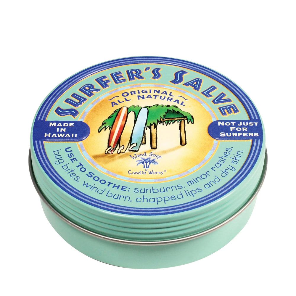 Island Soap & Candle Works Surfer's Salve recommended uses include chafing and dry skin relief