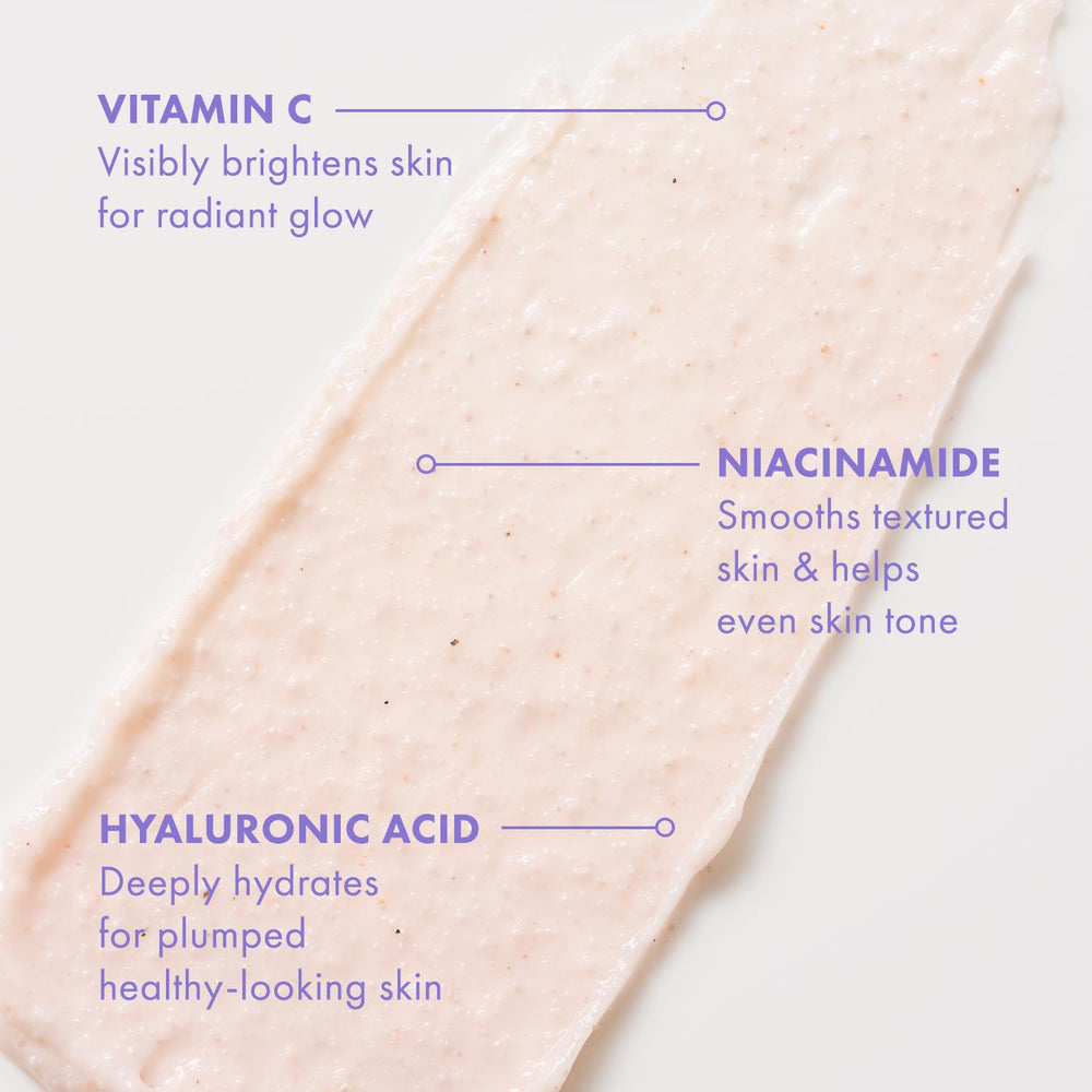 Texture close-up of Brilliantly Bright polish showing gentle exfoliation for smoother skin.