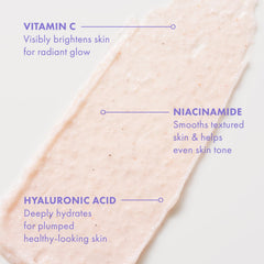 Texture close-up of Brilliantly Bright polish showing gentle exfoliation for smoother skin.