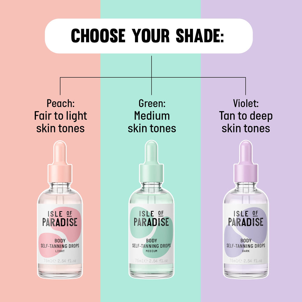 Isle of Paradise fragrance-free formula suitable for sensitive skin