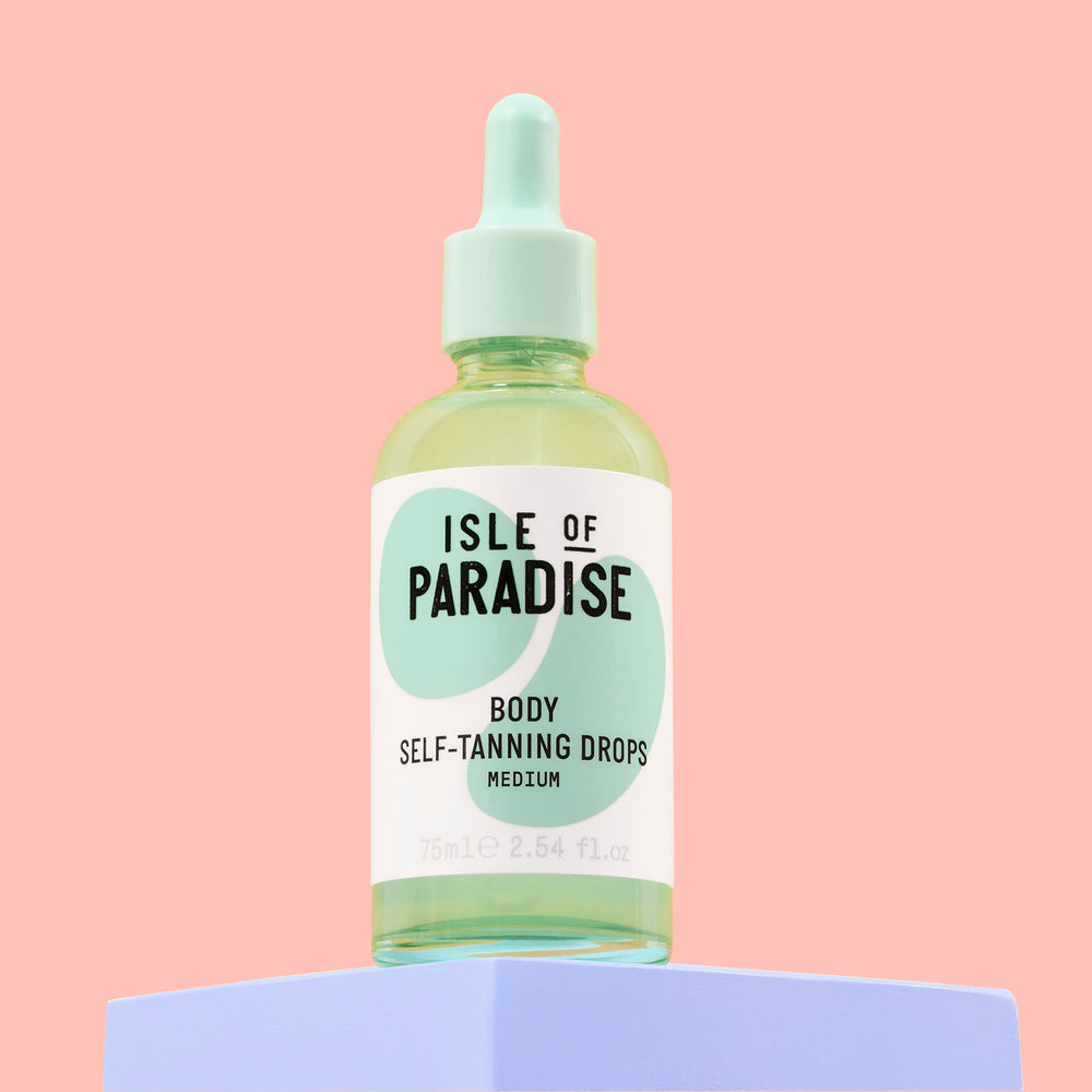 Isle of Paradise drops in hand showing precise tint control