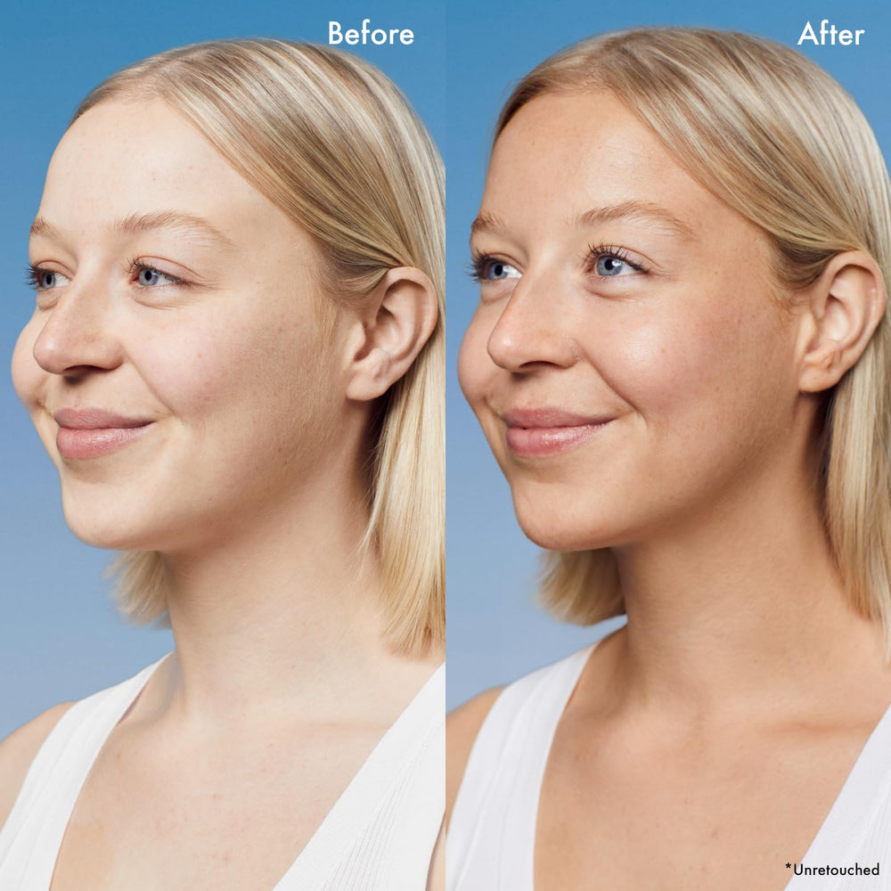 Isle of Paradise Drops applied to the body for streak-free bronze.