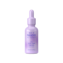 Isle of Paradise self-tanning drops bottle with dropper for easy, custom tan.