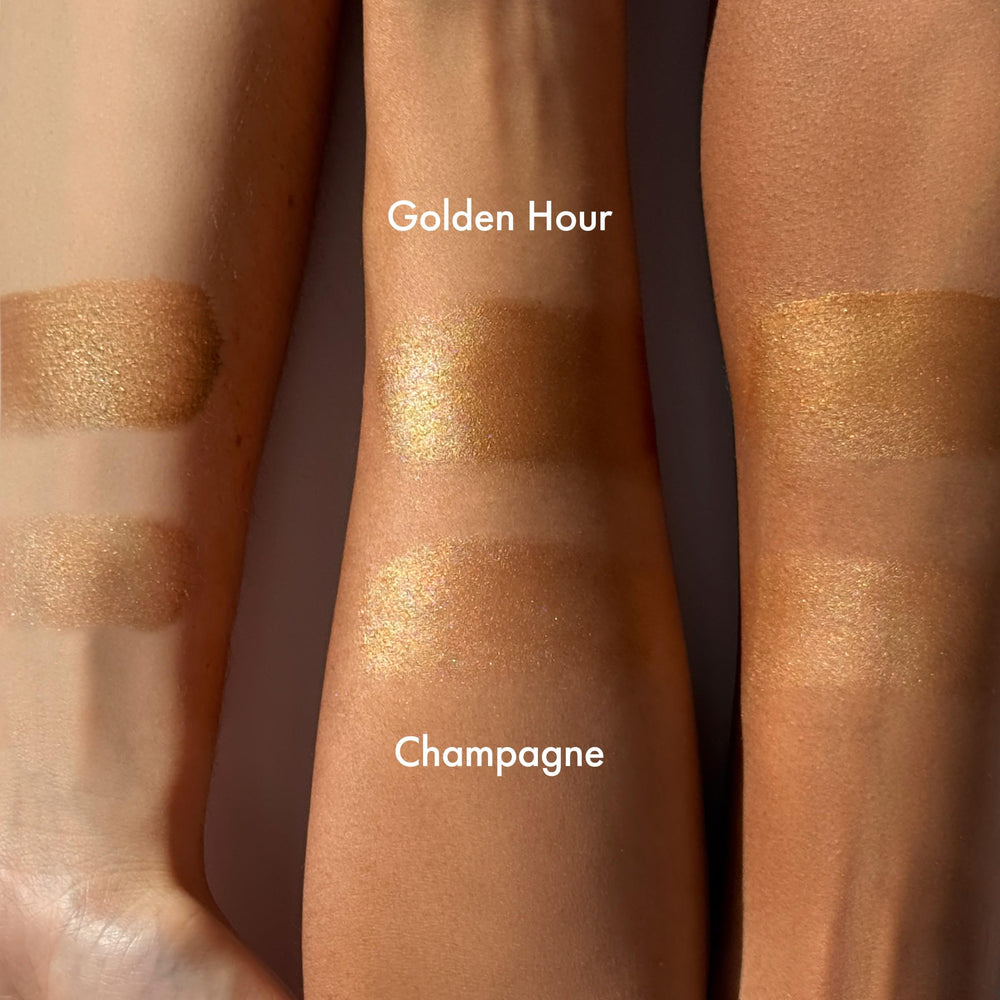 Isle of Paradise Sunny Serum on the face for a natural glow with minimal effort.