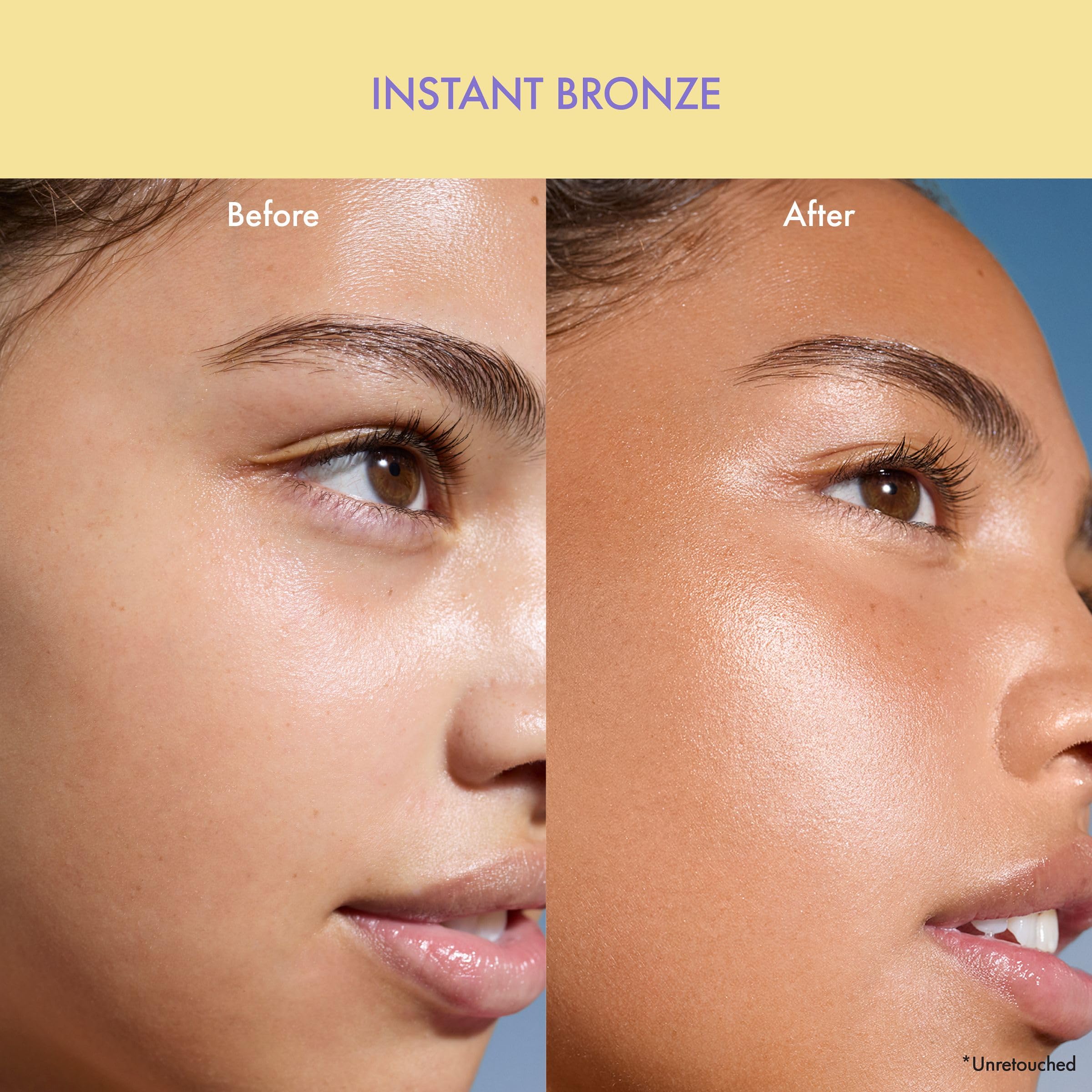 Isle of Paradise Sunny Serum texture drop illustrating light, fast-absorbing formula.
