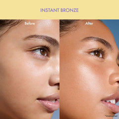 Isle of Paradise Sunny Serum texture drop illustrating light, fast-absorbing formula.