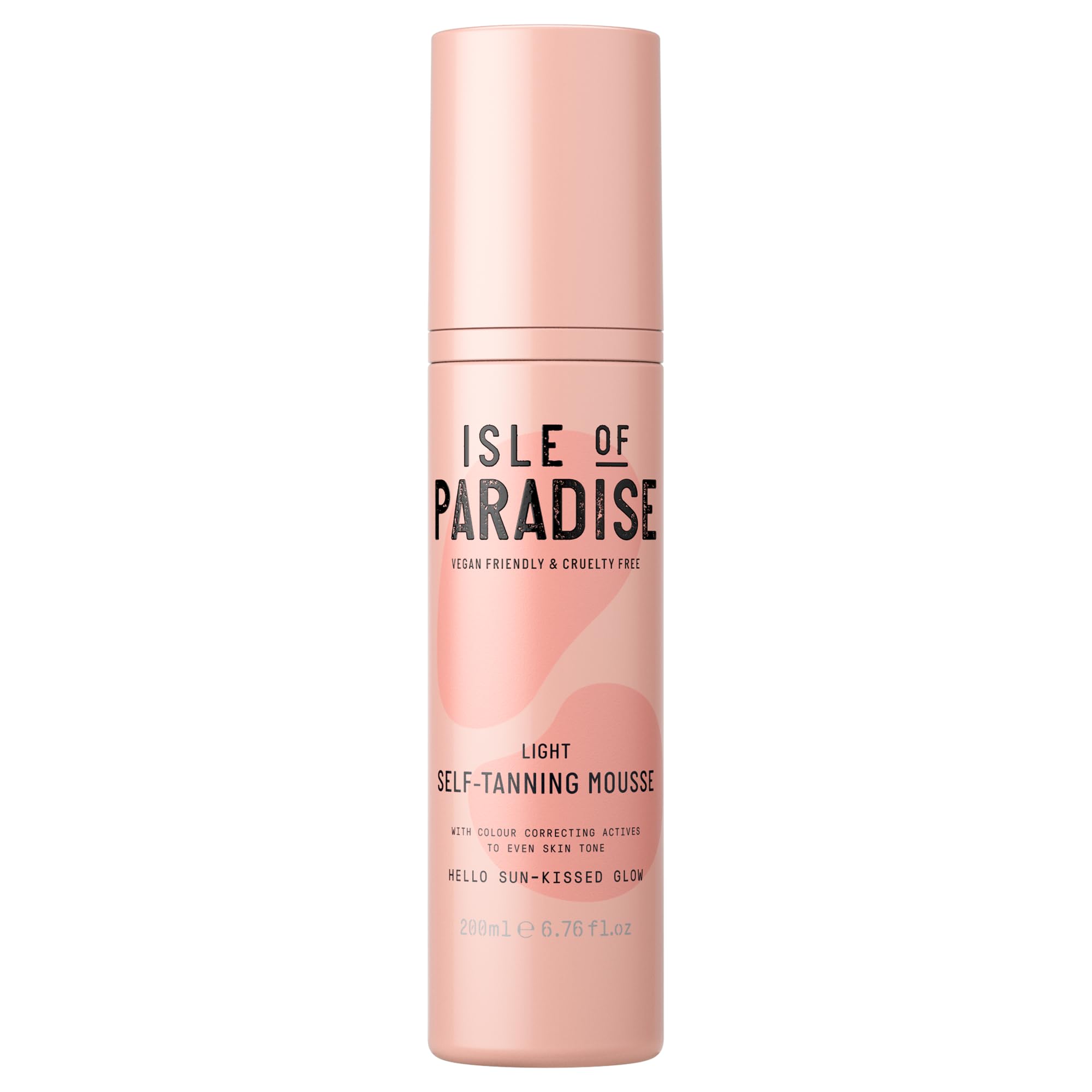 Isle of Paradise tinted mousse bottle pump for easy, streak-free tanning.