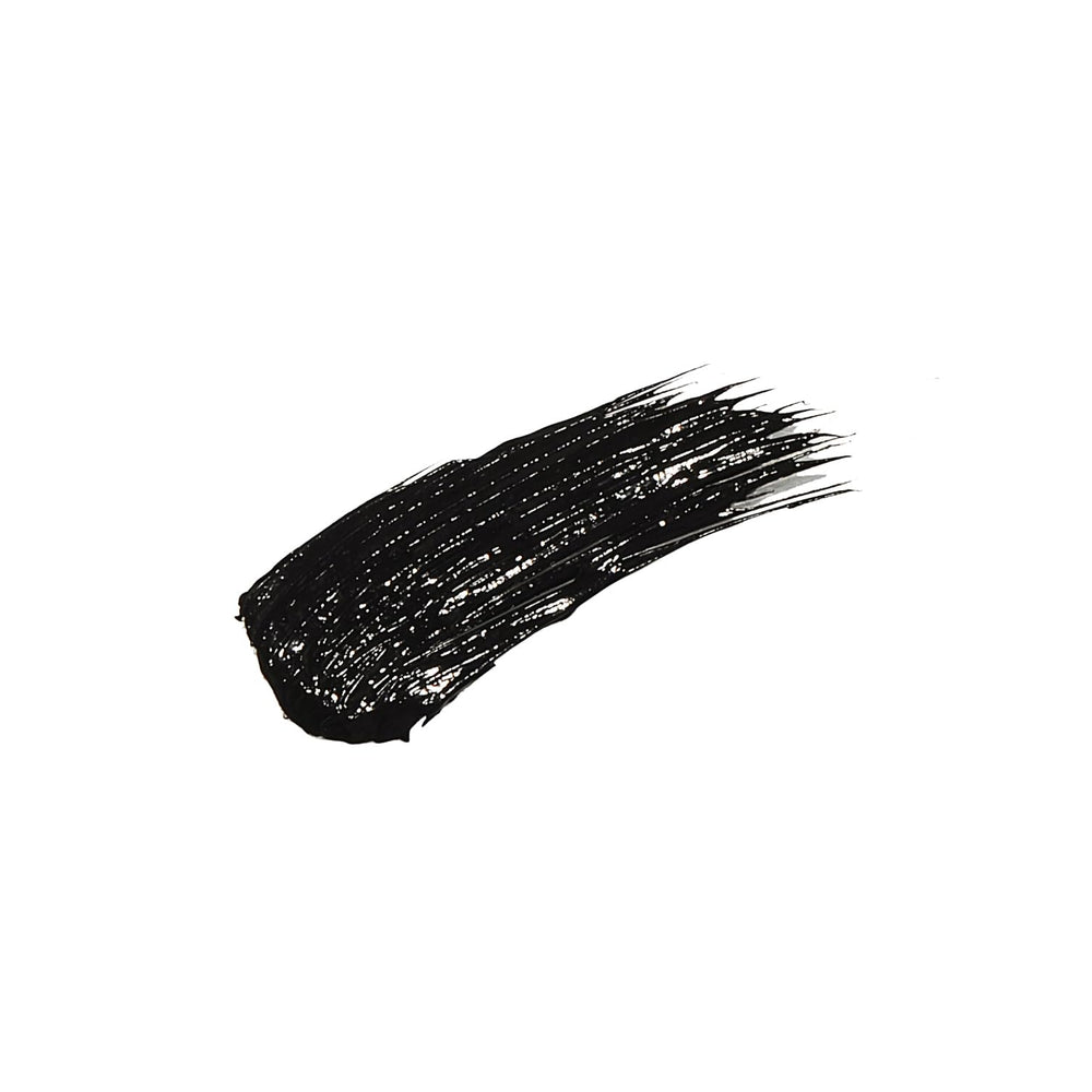 IZME hourglass wand close-up shows precise lift for defined, voluminous lashes.