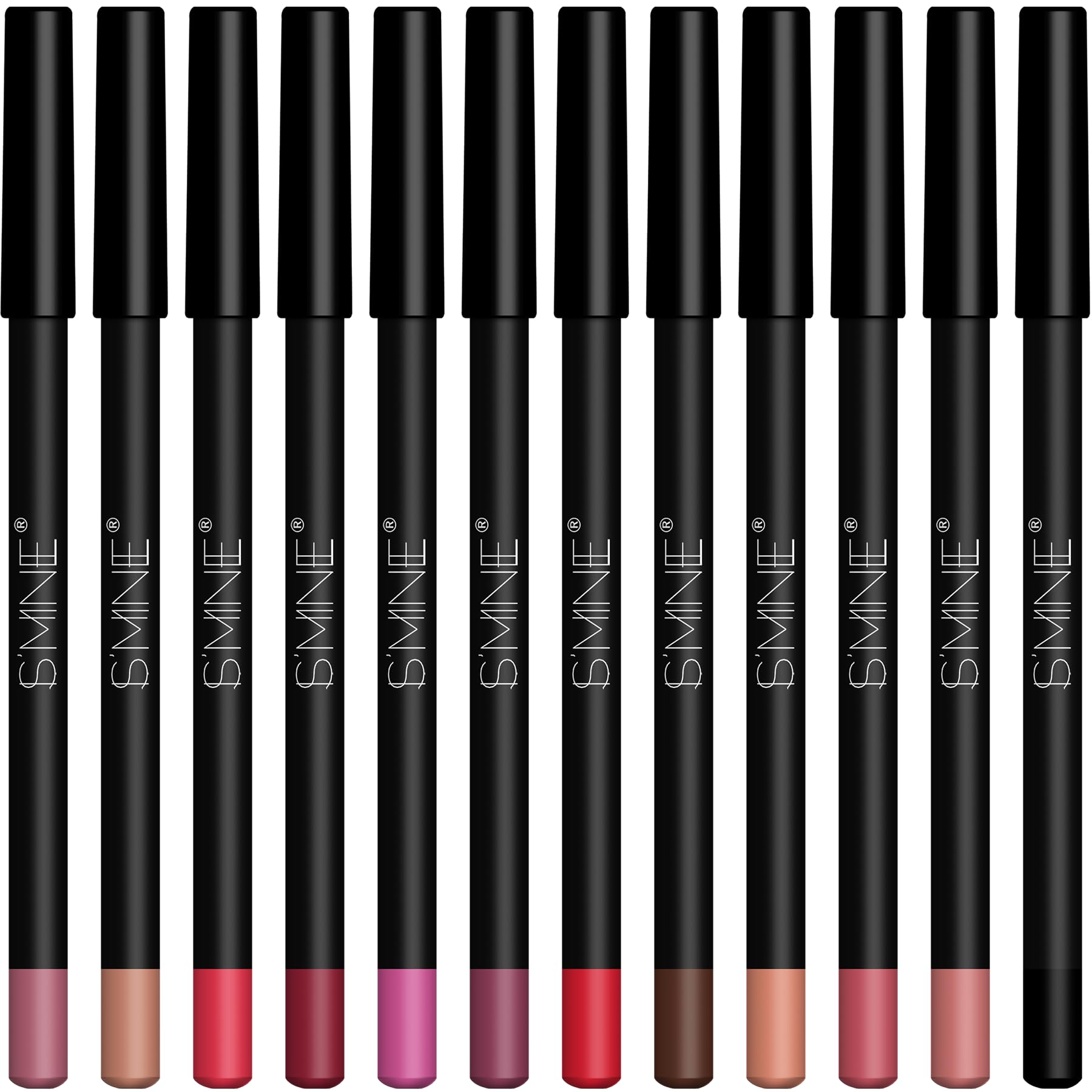 IS'MINE lip liners close-up reveals creamy, glide-on texture