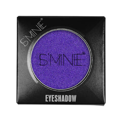 IS'MINE purple shimmer eyeshadow palette swirl texture reveals rich payoff.