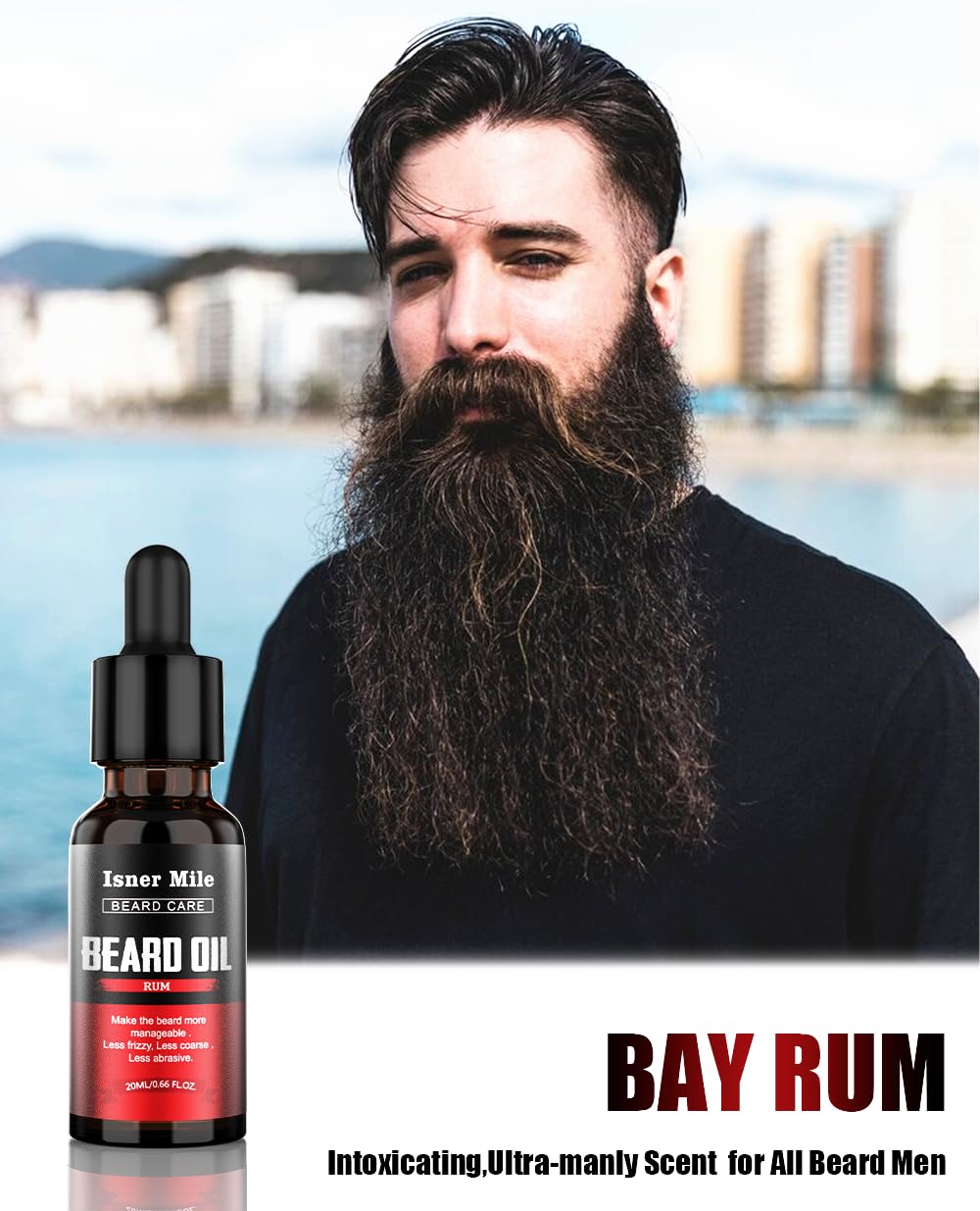 ISNER MILE gift packaging image showing ready to gift beard oil kit