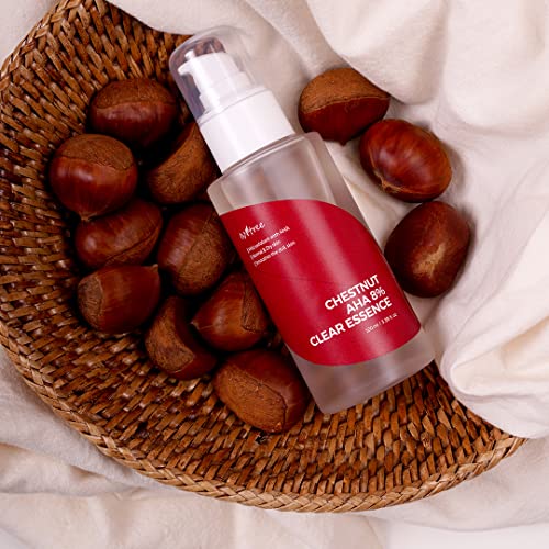 Close-up of the lightweight texture of ISNTREE essence on skin.