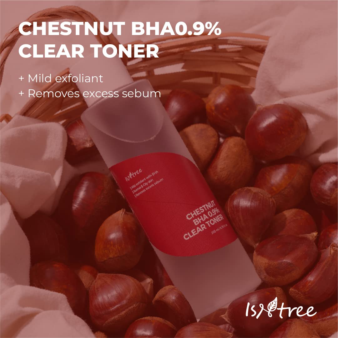 IsNTREE Chestnut BHA toner ingredients chestnut shell extract detail for pore care