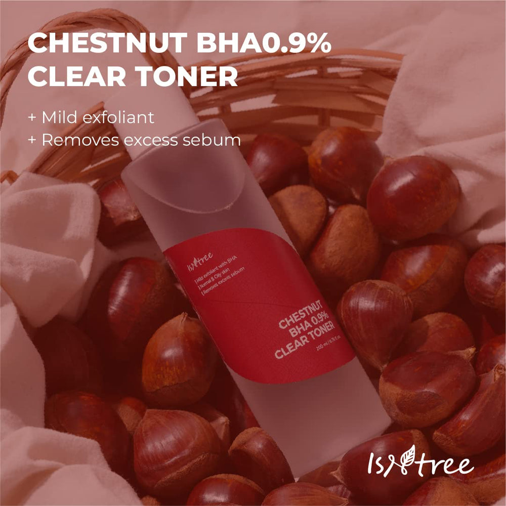 IsNTREE Chestnut BHA toner ingredients chestnut shell extract detail for pore care