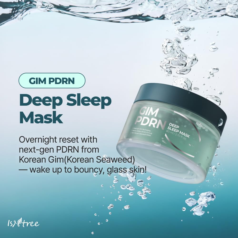 isntree gim pdrn deep sleep mask gel texture delivers lightweight overnight hydration