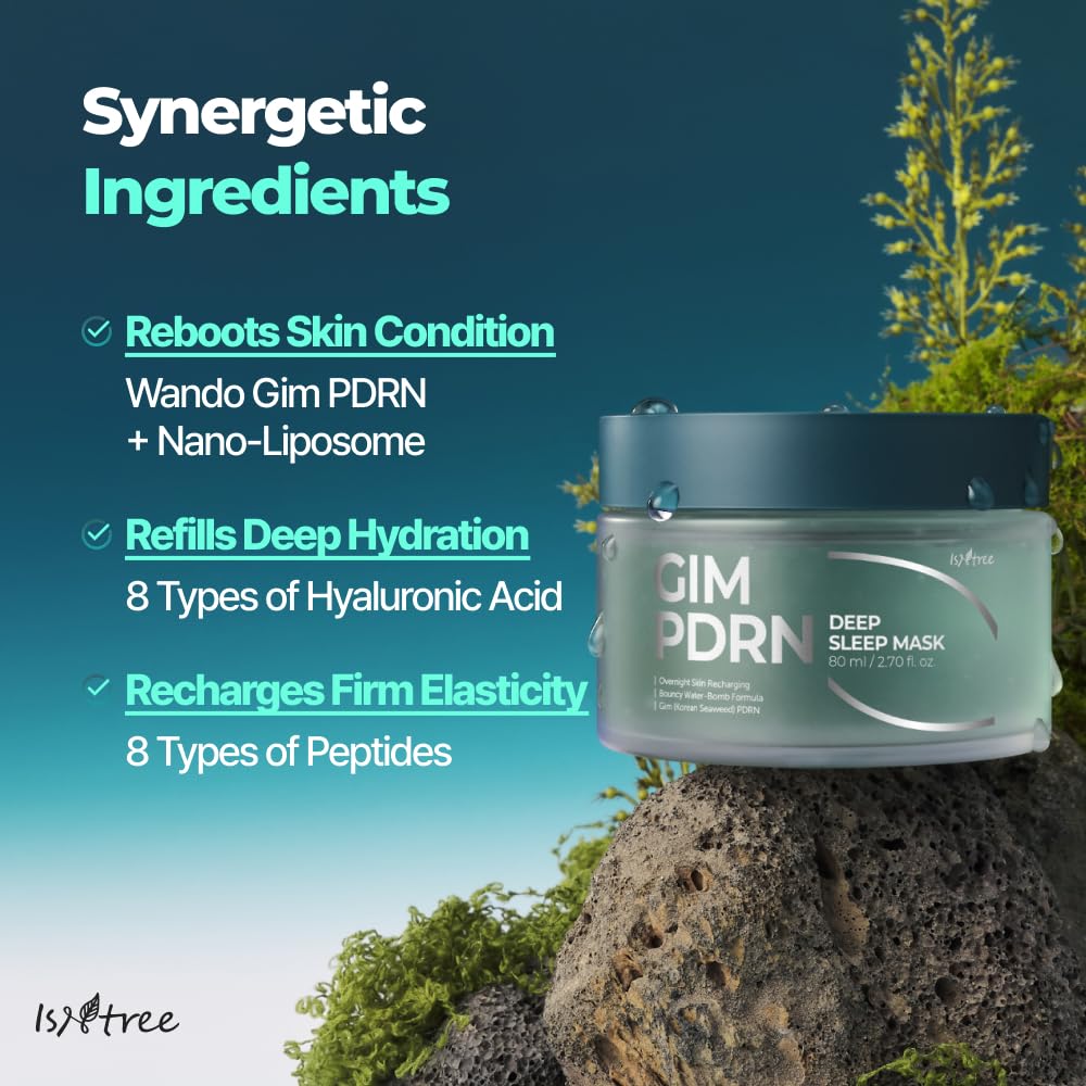isntree gim pdrn deep sleep mask laver-derived PDRN nourishes skin overnight