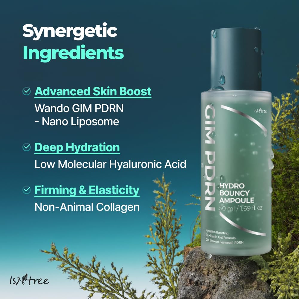 ISNTREE Gim PDRN Hydro Bouncy Ampoule is ideal as a daily hydration booster.