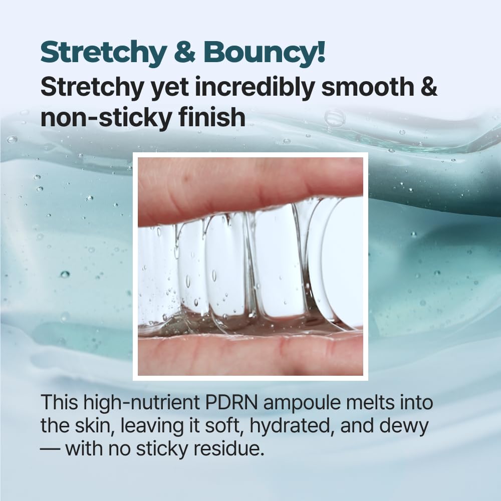 ISNTREE Gim PDRN Hydro Bouncy Ampoule uses gim-derived PDRN to support elasticity.