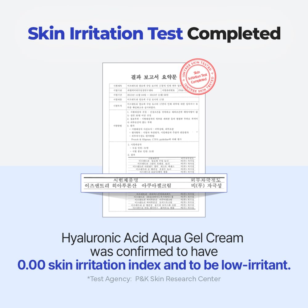 IsNtree Hyaluronic Acid Aqua Gel Cream ideal for oily to combination skin balance
