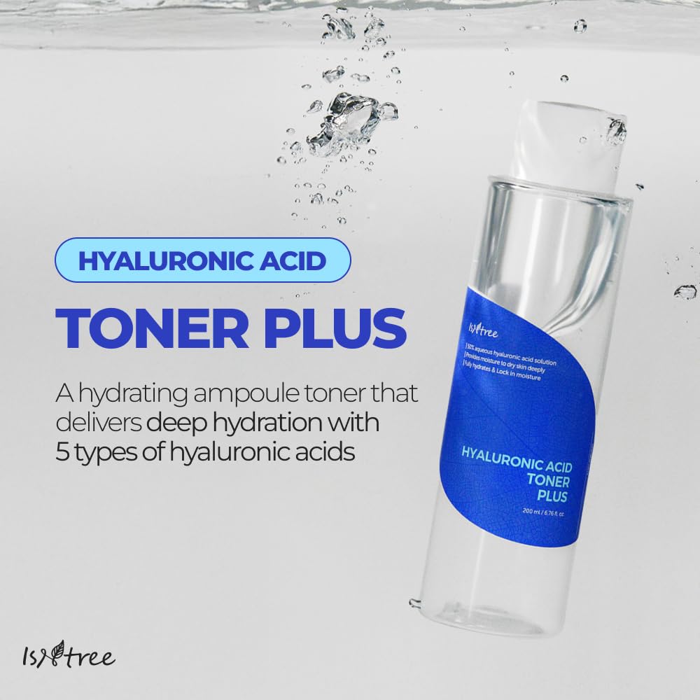 IsNtree Hyaluronic Acid Toner cotton pad applying gentle hydration