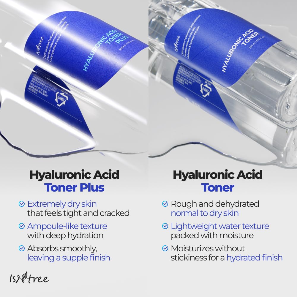 IsNtree Hyaluronic Acid Toner glow finish after use