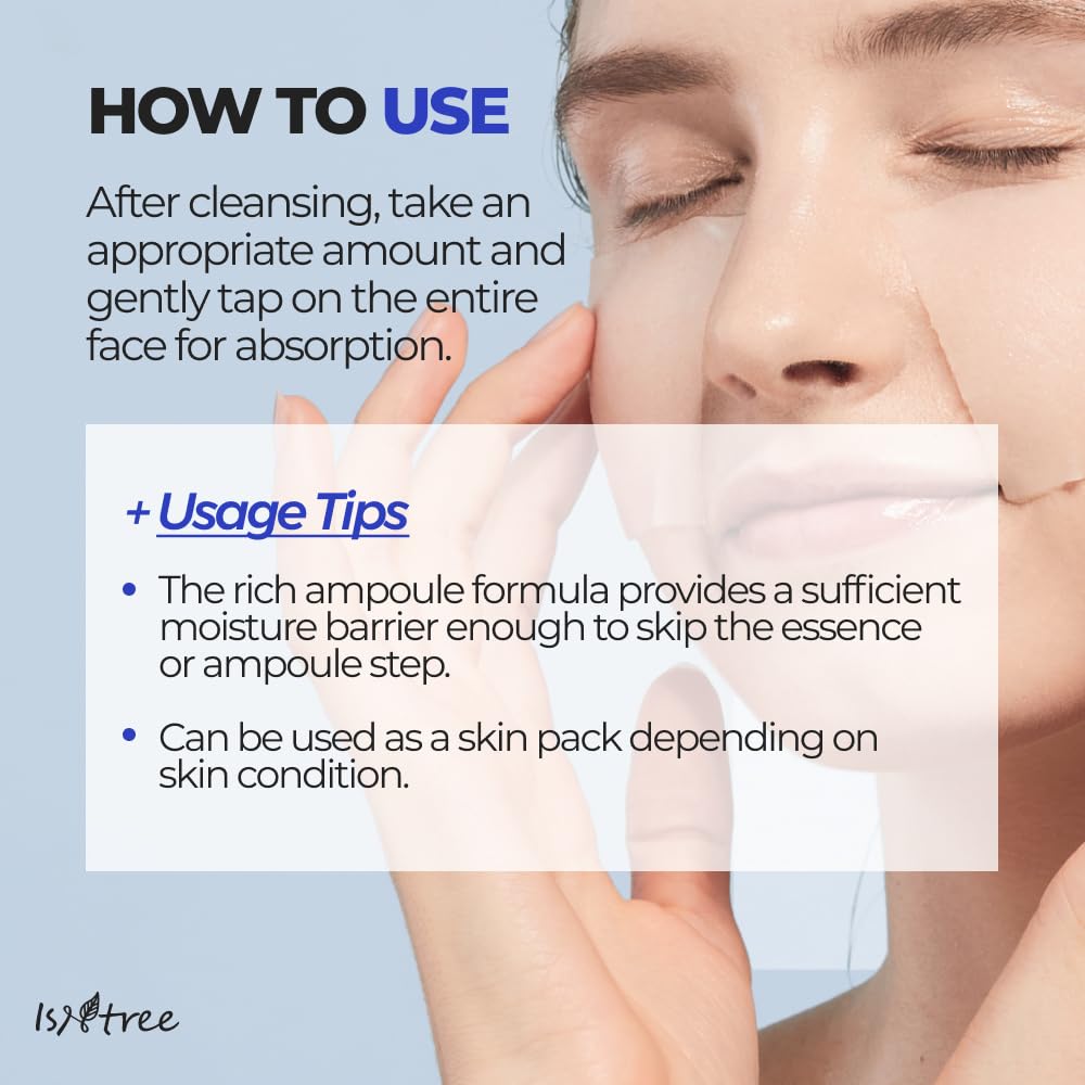 IsNtree Hyaluronic Acid Toner applying to skin during routine