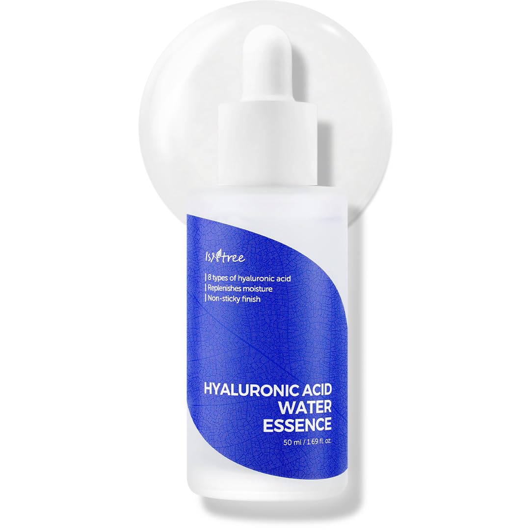 IsNtree Hyaluronic Acid Water Essence bottle shows lightweight hydration for daily use