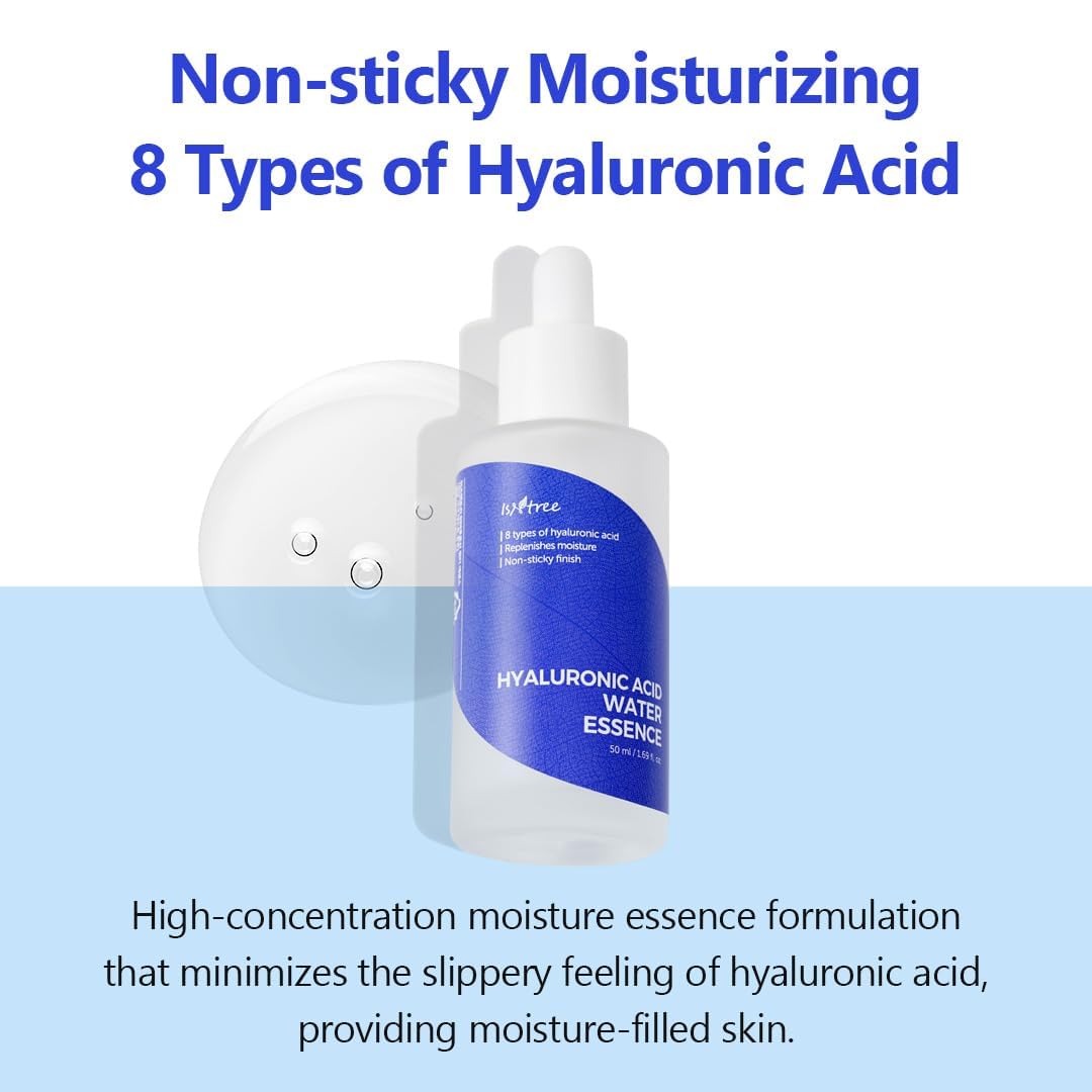Close up of pump dispenser on IsNtree Hyaluronic Acid Water Essence for controlled application