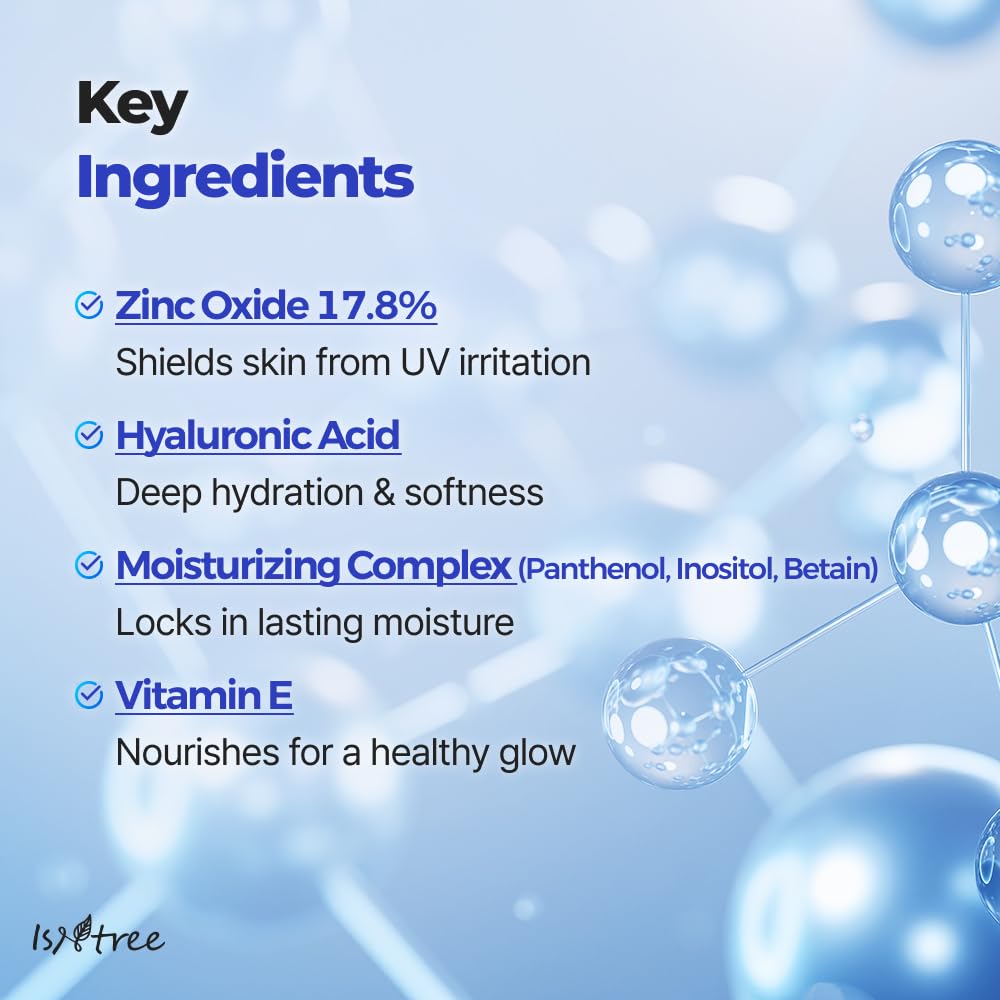 ISNTREE Hyaluronic Mineral Sunscreen packaging closeup highlights compact design