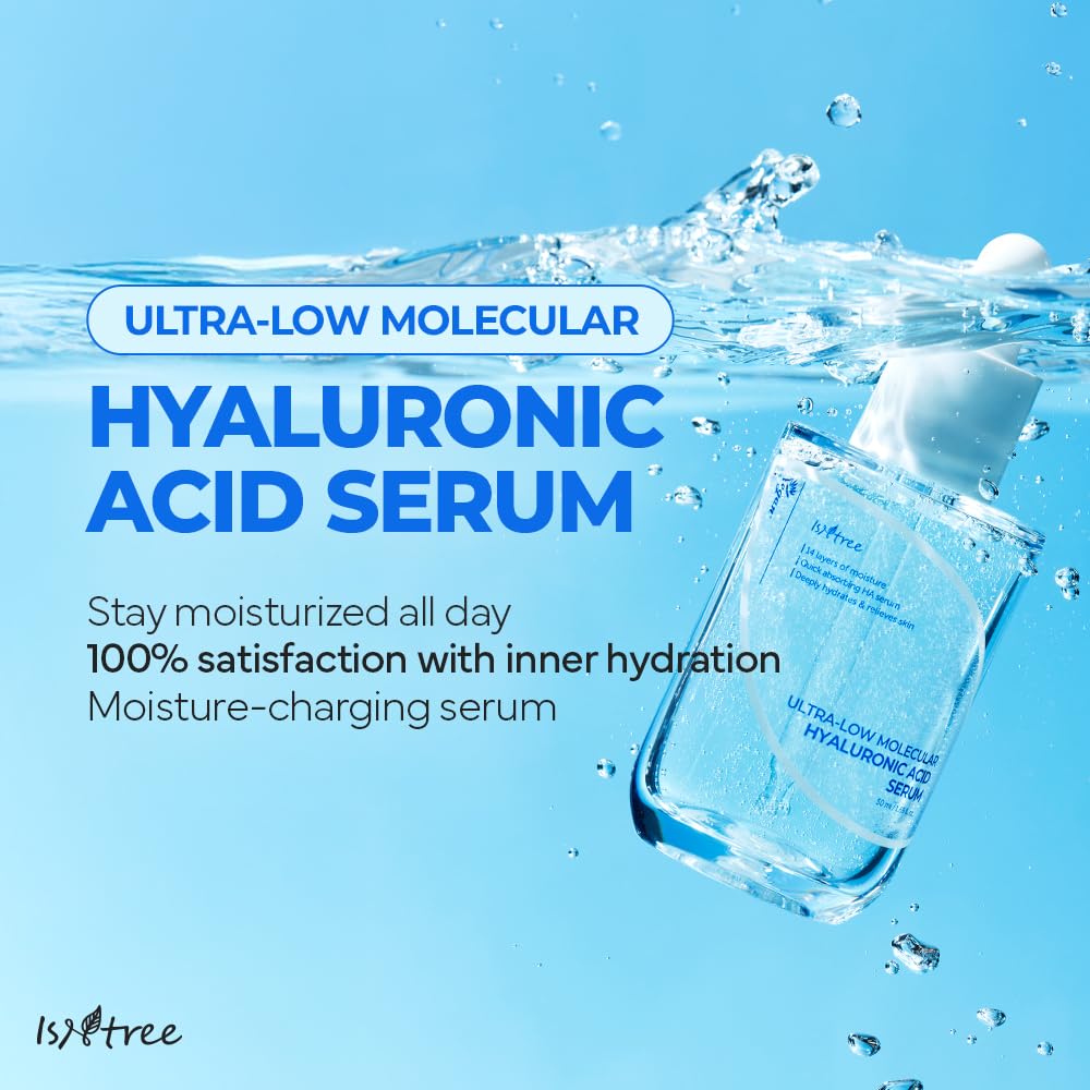 ISNTREE serum dispensing action highlighting its quick hydration delivery