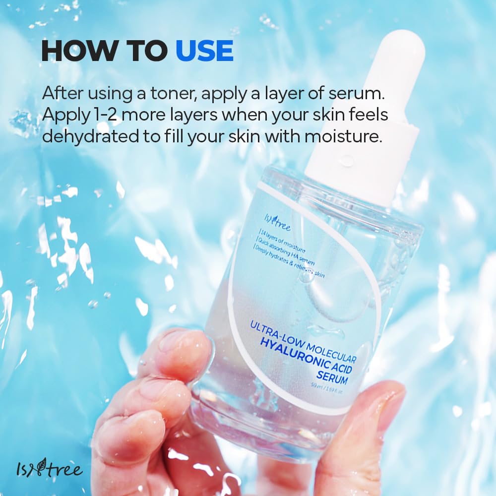 ISNTREE travel-friendly bottle fits in a compact skincare bag