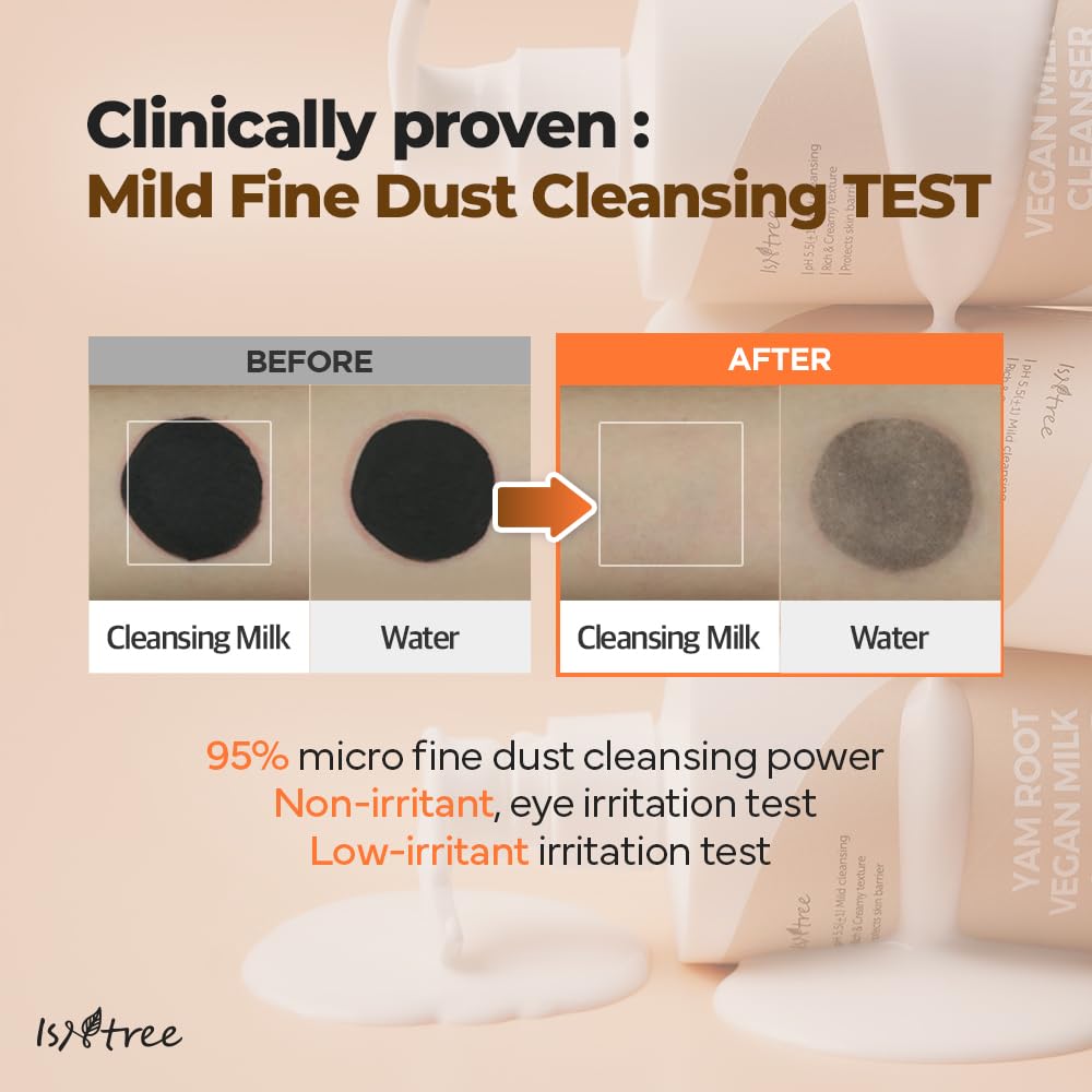 IsNtree Yam Root Vegan Milk Cleanser vegan cruelty-free skincare choice