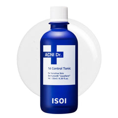 ISOI ACNI Dr. 1st Control Toner bottle on a clean surface for balanced hydration