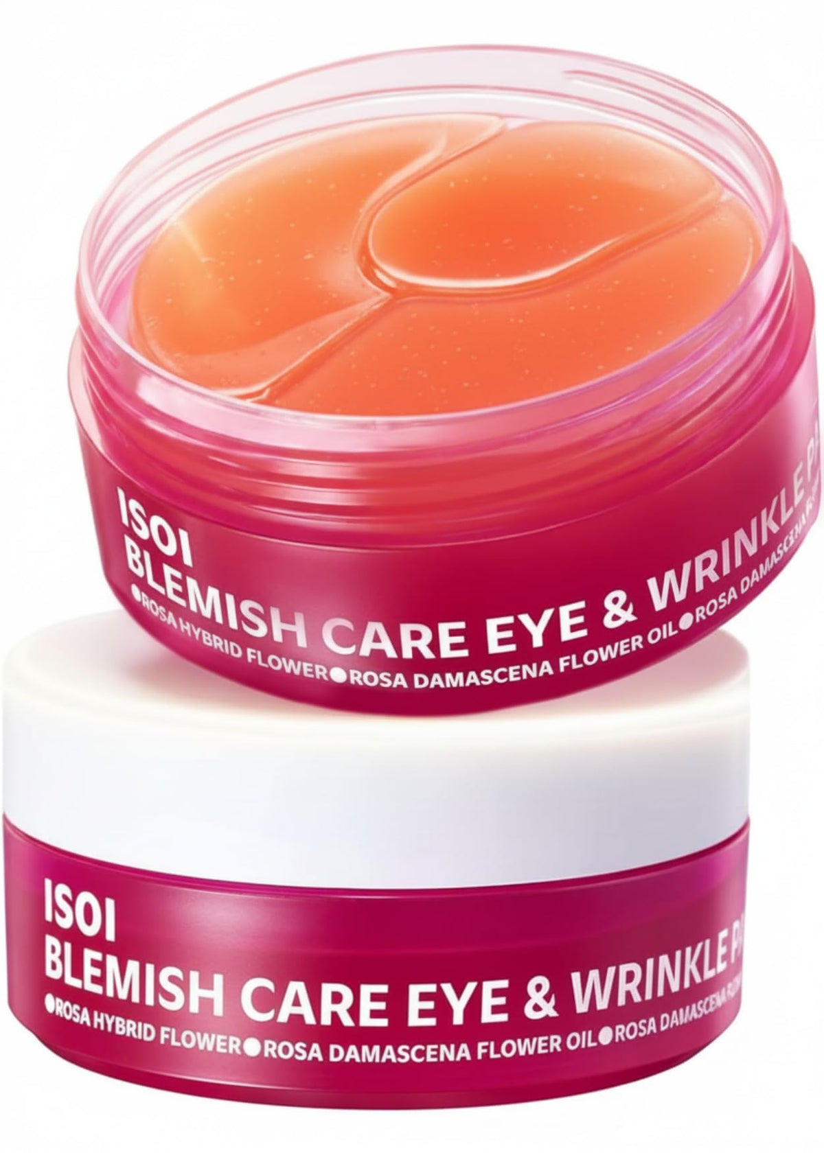 ISOI blemish care under-eye patch packaging, premium Korean skincare for puffy eyes