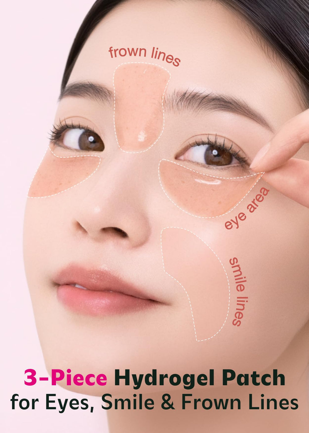 ISOI patch on undereye skin smooths texture and brightens tone
