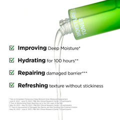 ISOI Moisture Dr. Soothing Toner label close-up emphasizes gentle ingredients