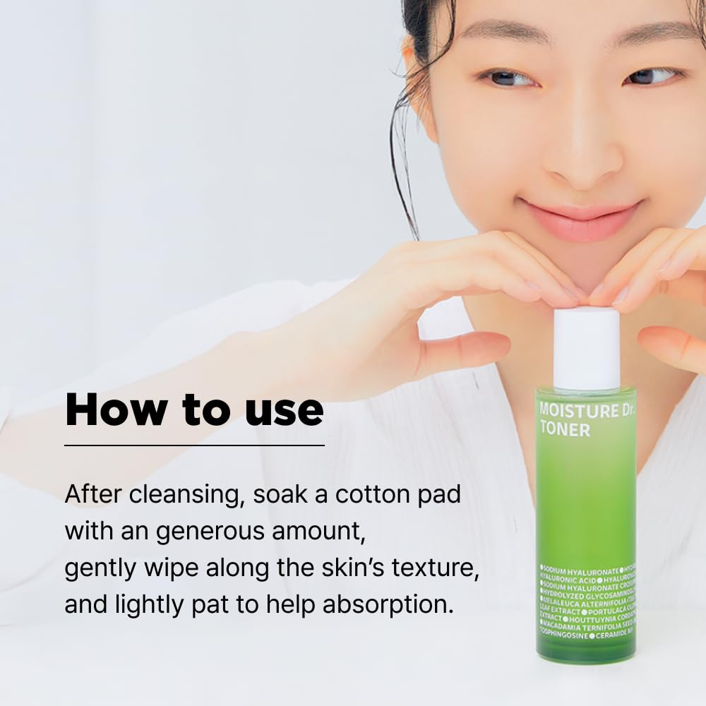 ISOI Moisture Dr. Soothing Toner packaging front display for shelf appeal