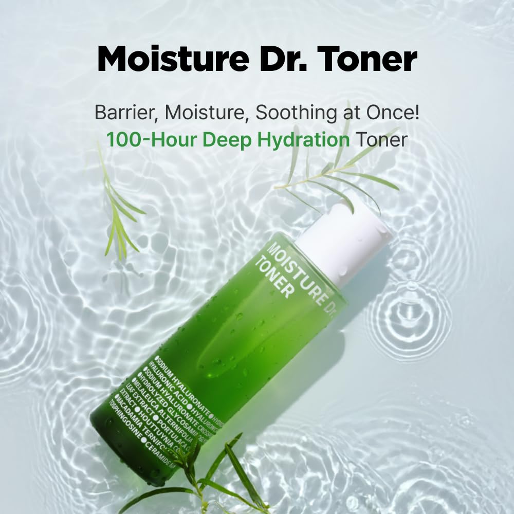 ISOI Moisture Dr. Soothing Toner pump dispense for easy application and refreshment