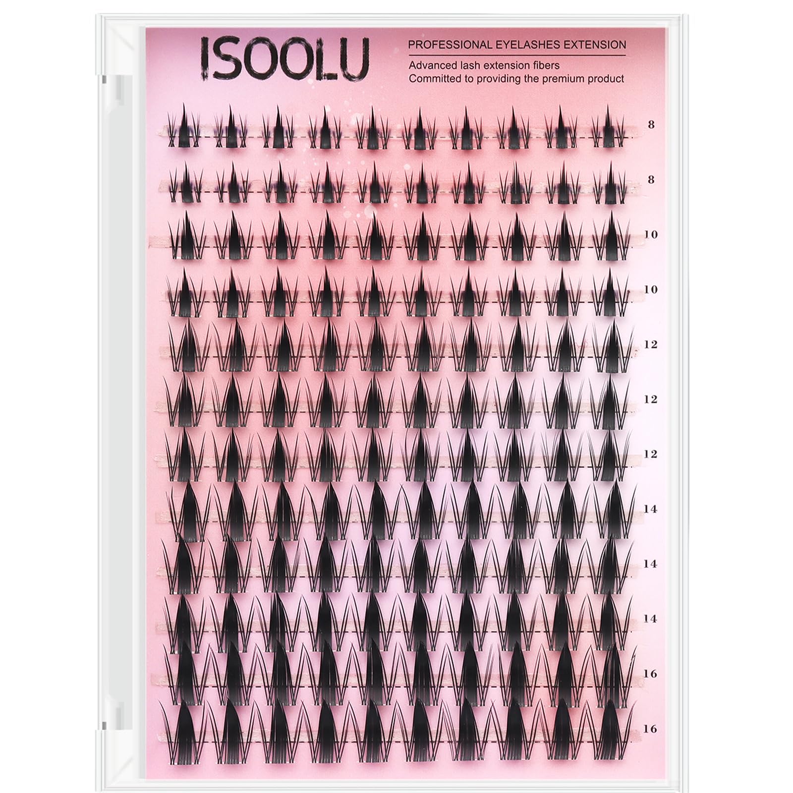 ISOOLU Fairy Lash Clusters Kit, clusters, enables easy at-home lash customization.