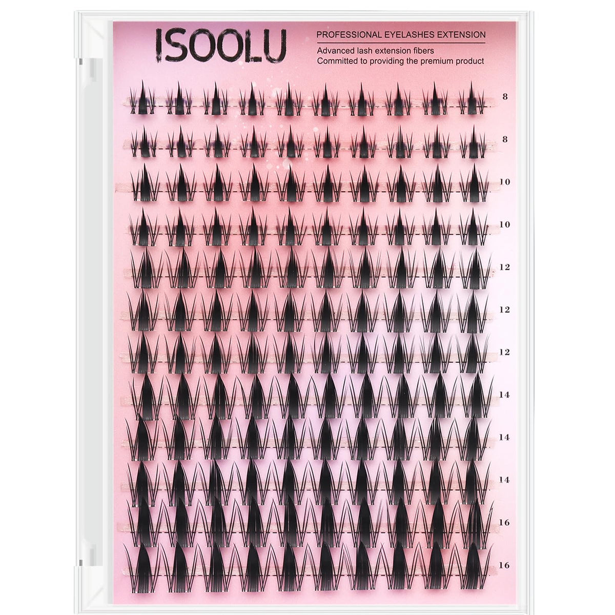 ISOOLU Fairy Lash Clusters Kit, clusters, enables easy at-home lash customization.