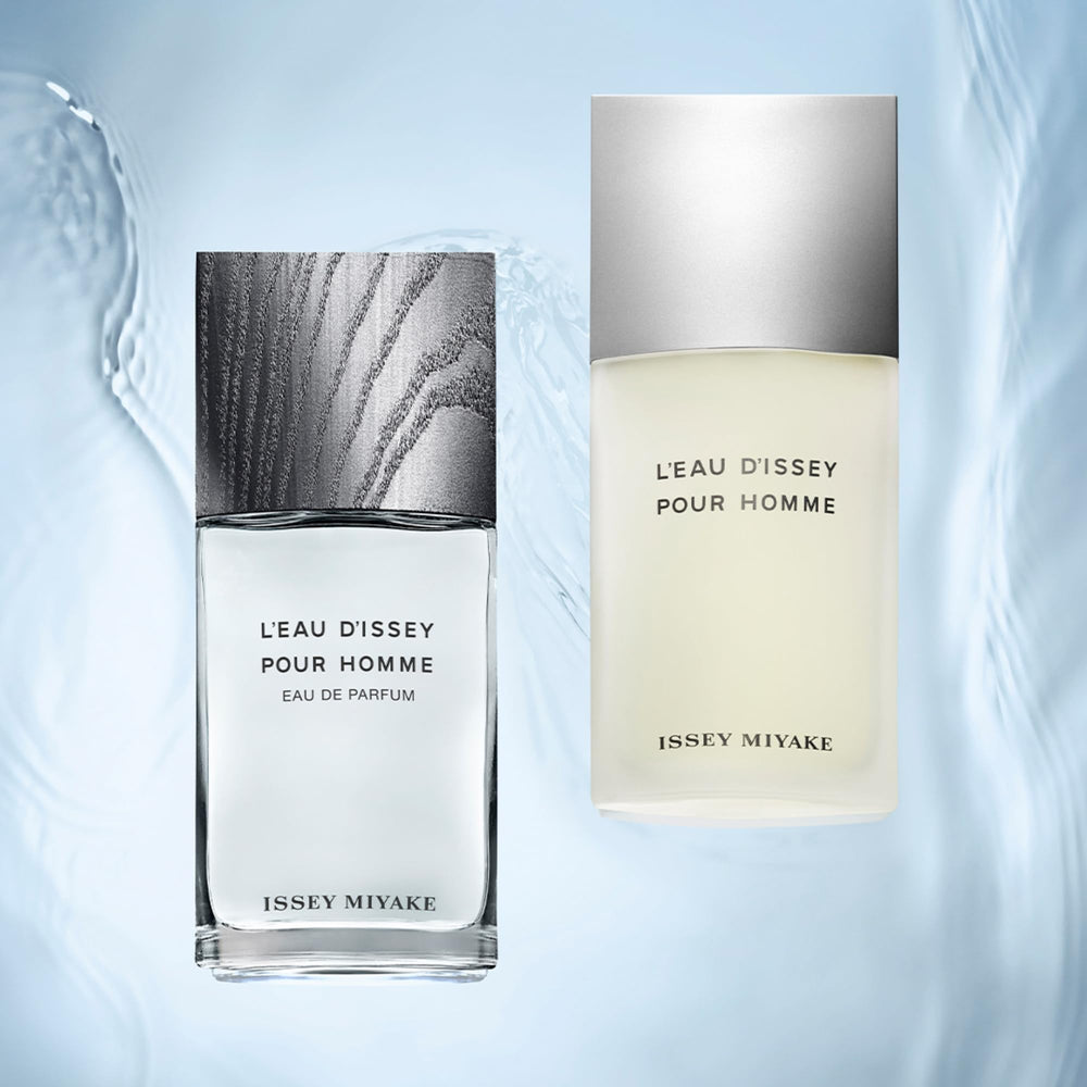 Issey Miyake L'Eau d'Issey Pour Homme on a shelf evokes an adventure-ready fragrance for evenings.