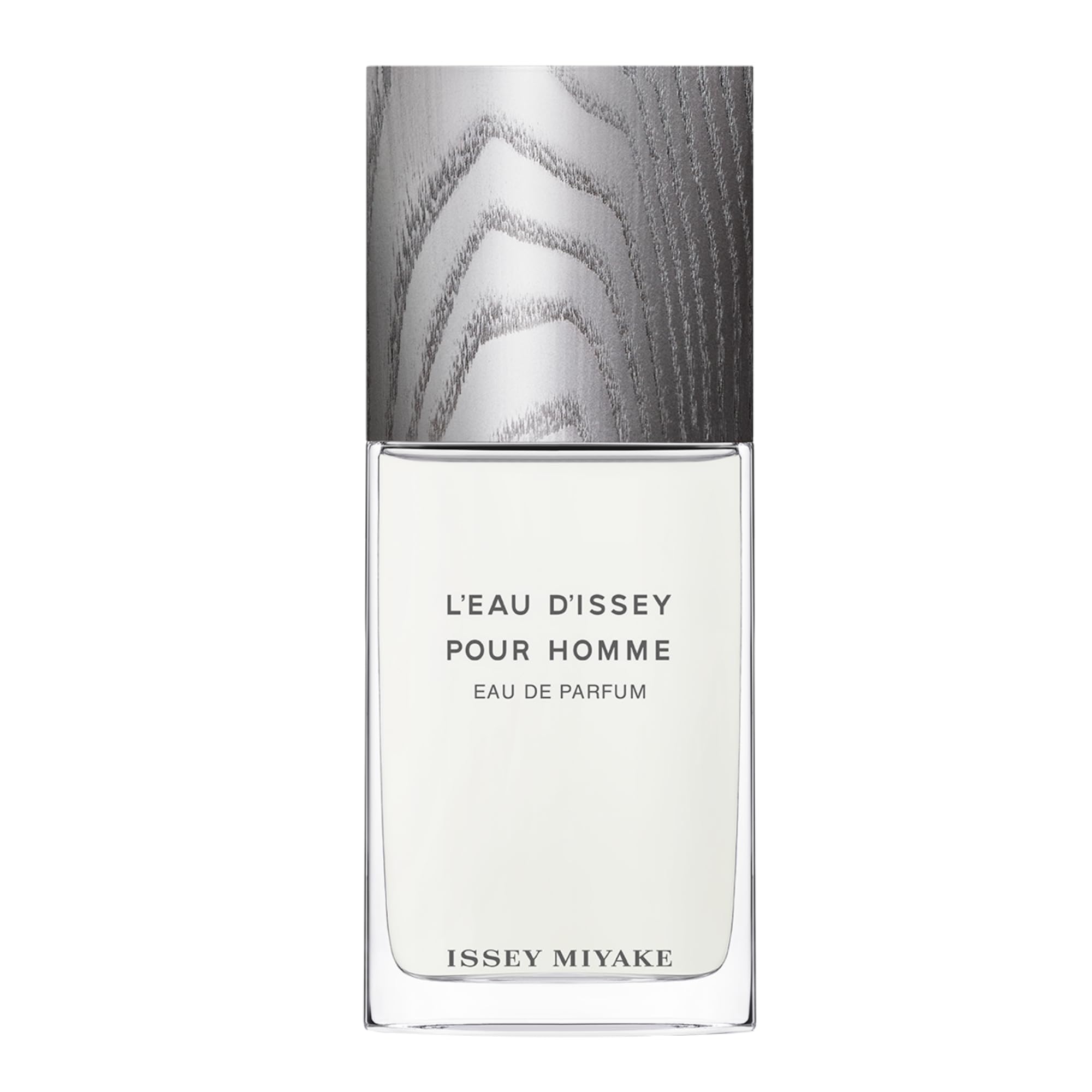 Issey Miyake L'Eau d'Issey Pour Homme bottle with aquatic silhouette for everyday refined wear.