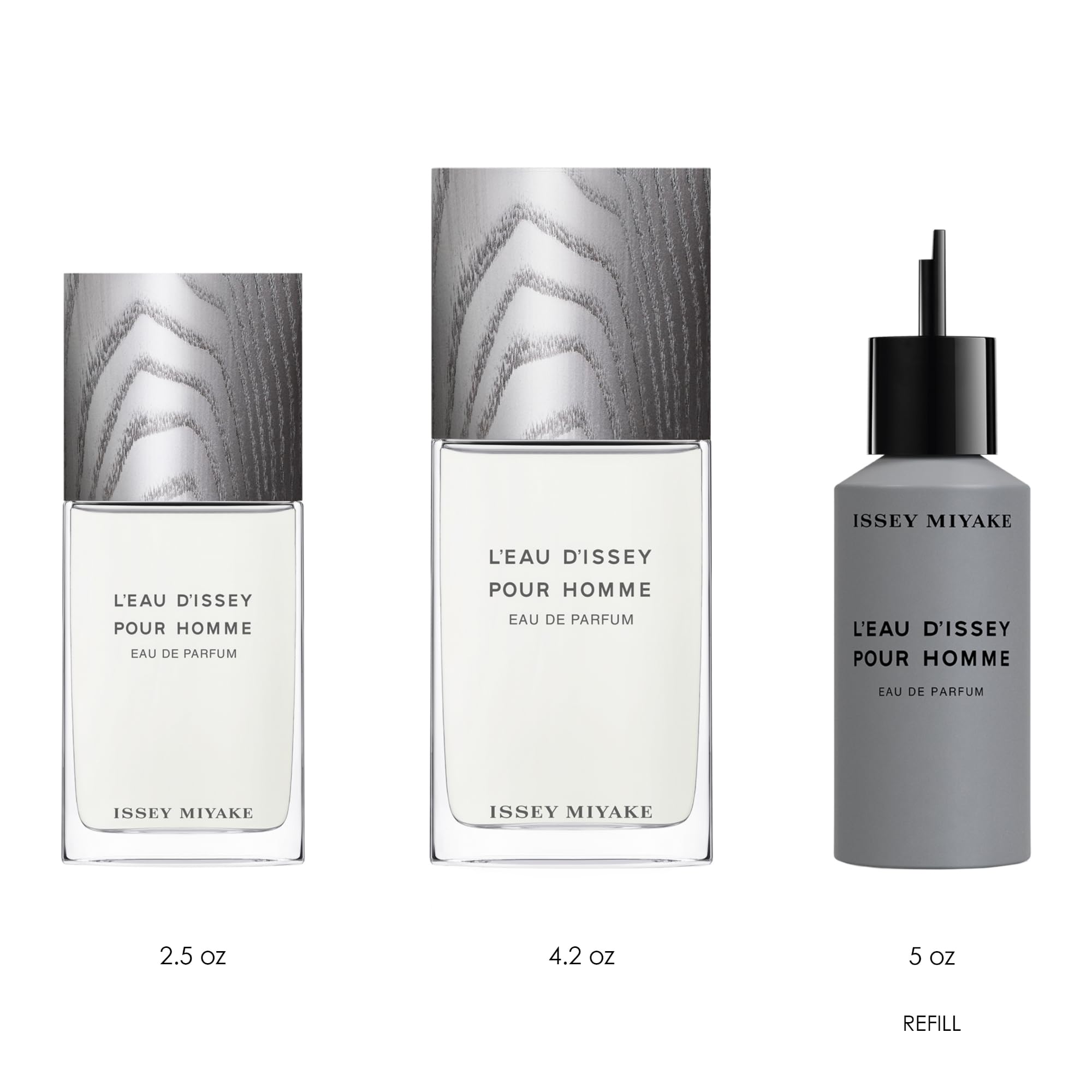 Issey Miyake L'Eau d'Issey Pour Homme shows Sichuan pepper top notes in a citrusy splash motif.