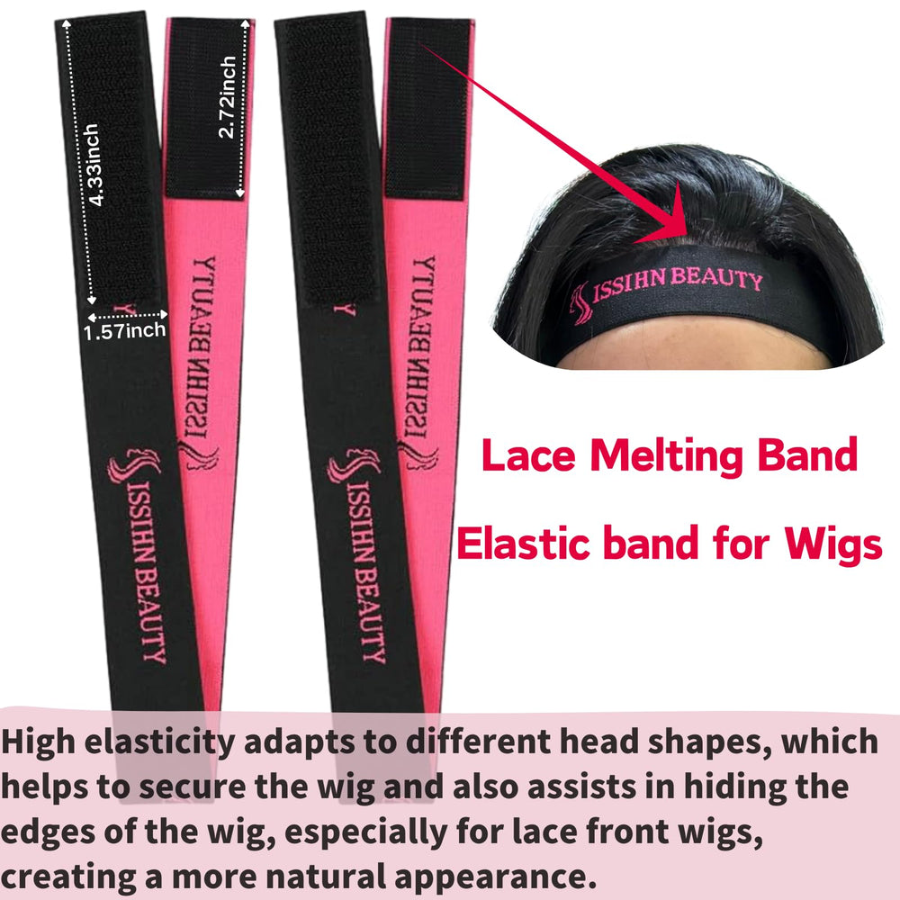 Isshin Beauty lace wig grip cap adjustable band for customizable tension.