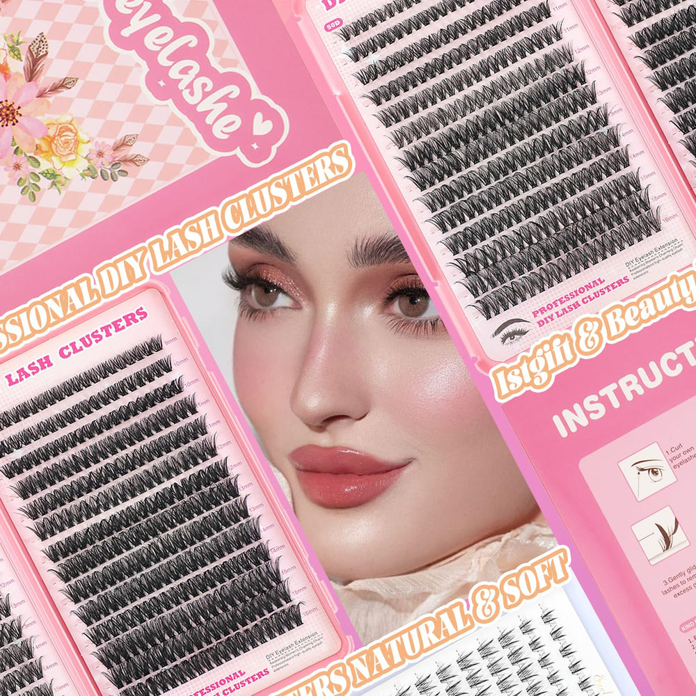 ISTGIFT 9-16 mm D curl clusters enable customizable daily looks.