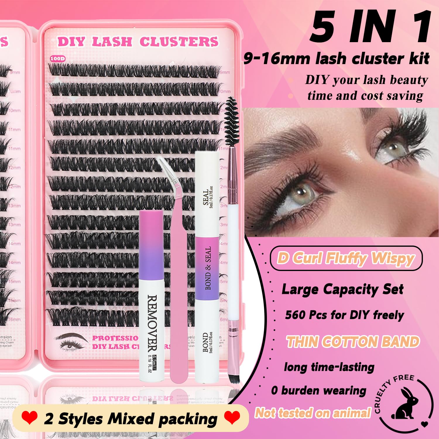 ISTGIFT Lash Bond and Seal included for longer wear and secure adhesion.