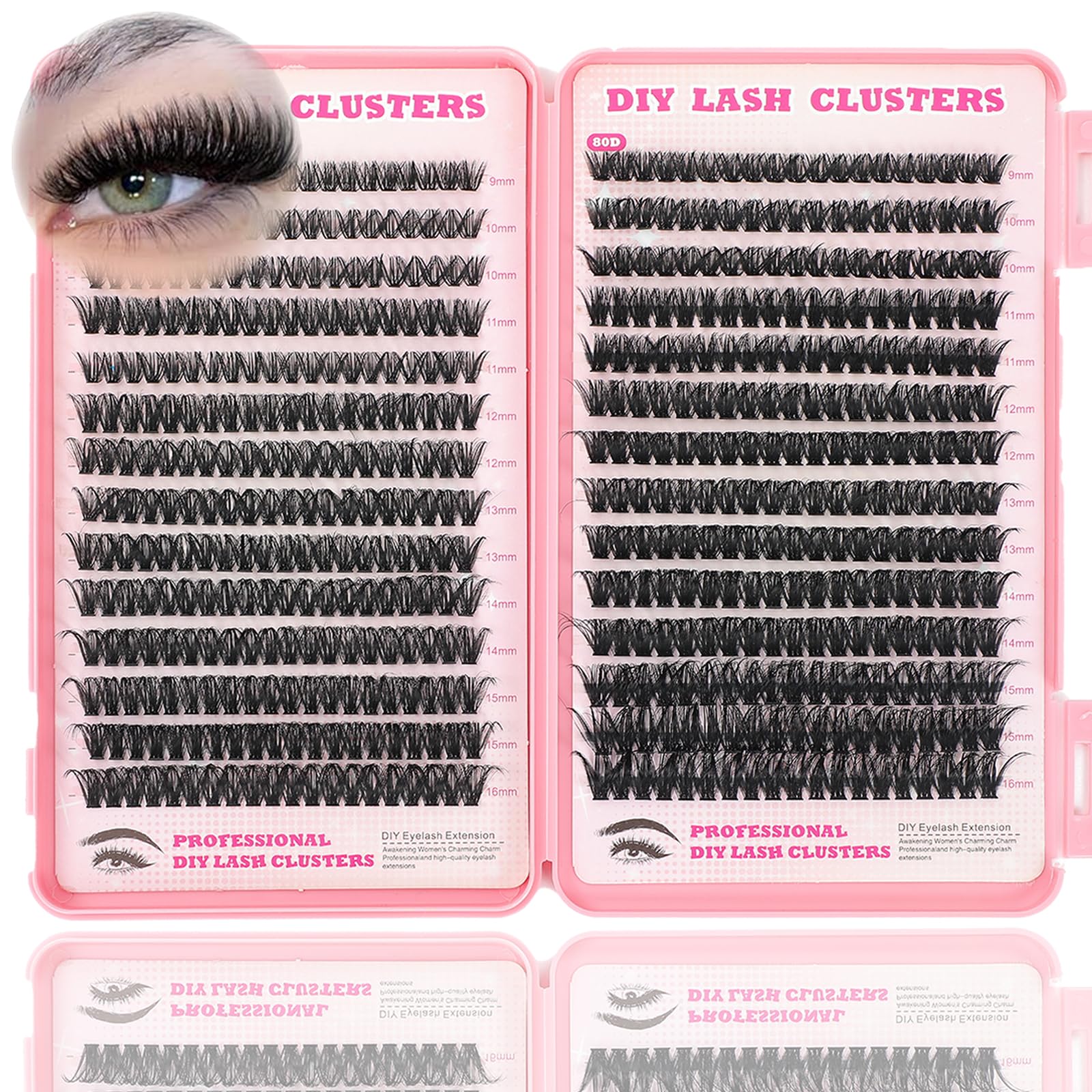 ISTGIFT lash clusters kit contents enable at-home DIY lash styling and daily customization.