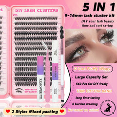 ISTGIFT Lash Clusters Kit application tools with tweezers and brush for at-home styling