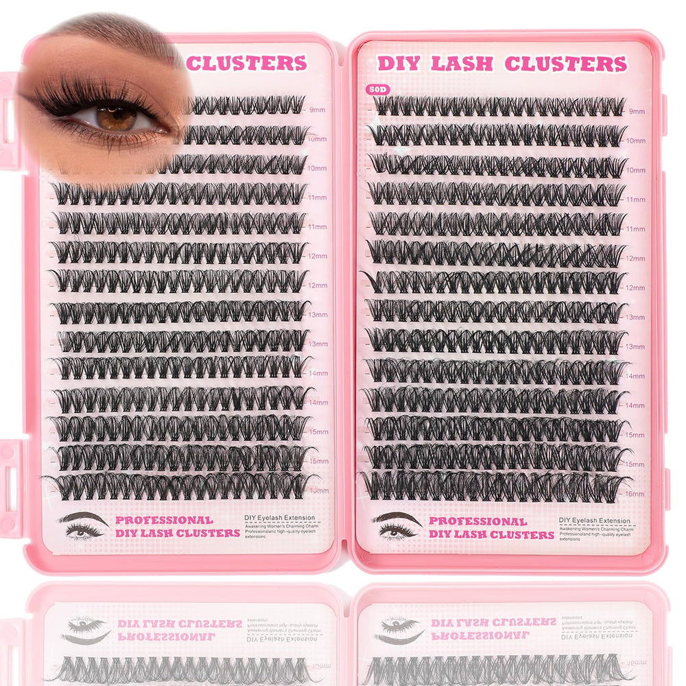 ISTGIFT Lash Clusters Kit open pack for at-home customization
